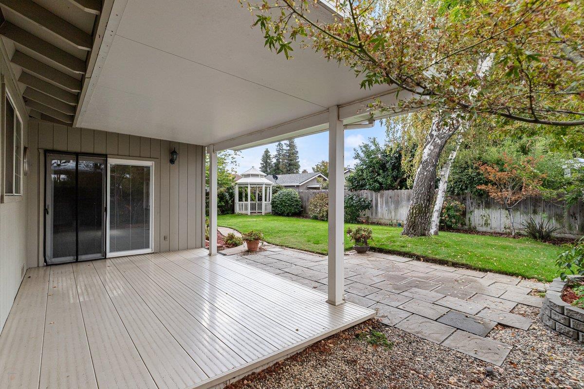 244 California Street Ripon, CA 95366 - Photo 30 of 34 a view of a house with backyard and porch