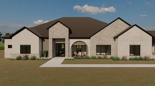 a view of a house with a patio