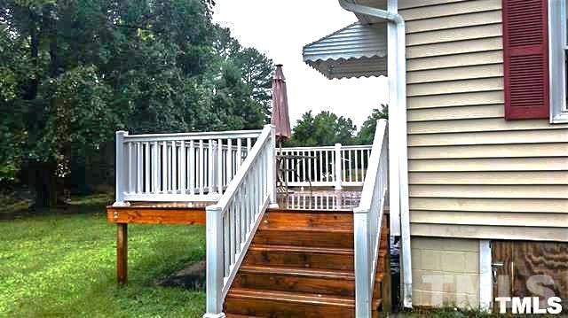 3026 Hamlin Road Durham, NC 27704 - Photo 14 of 15 The spacious 16x12 deck is great for relaxing and listening to nature or enjoying good times with friends.