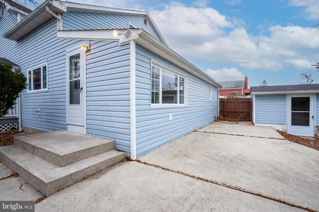 a view of a house with a patio