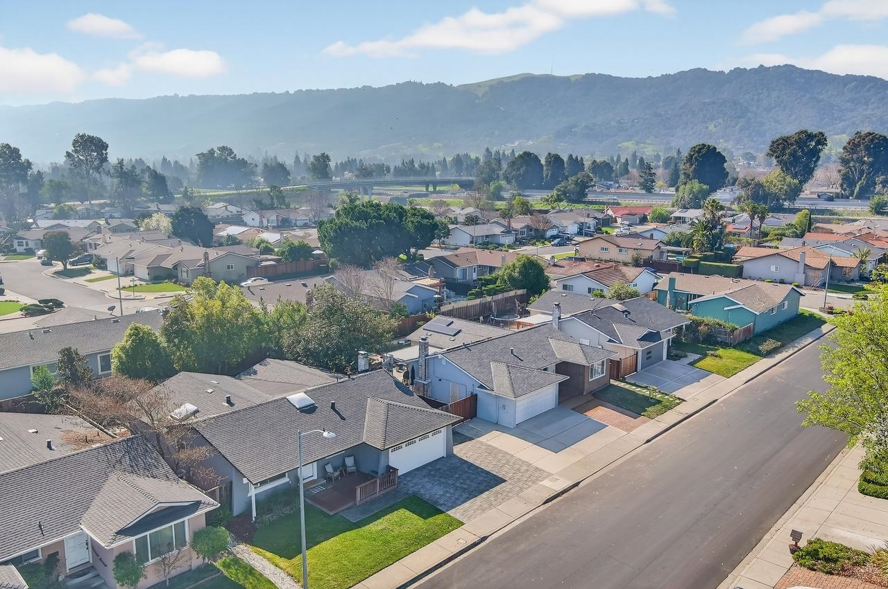 6762 Rancho Court Pleasanton, CA 94588 - Photo 35 of 42 an aerial view of a house with a mountain