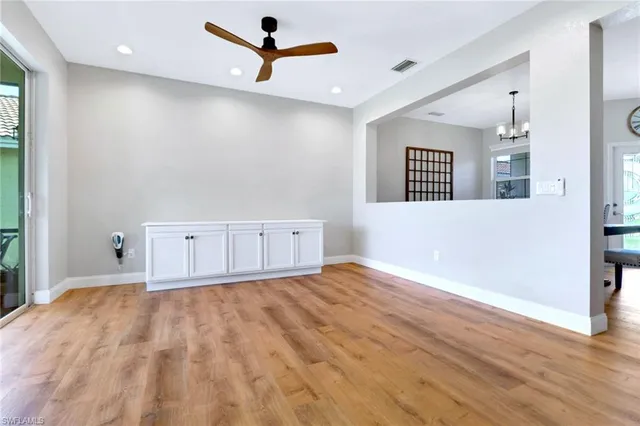 a view of an empty room