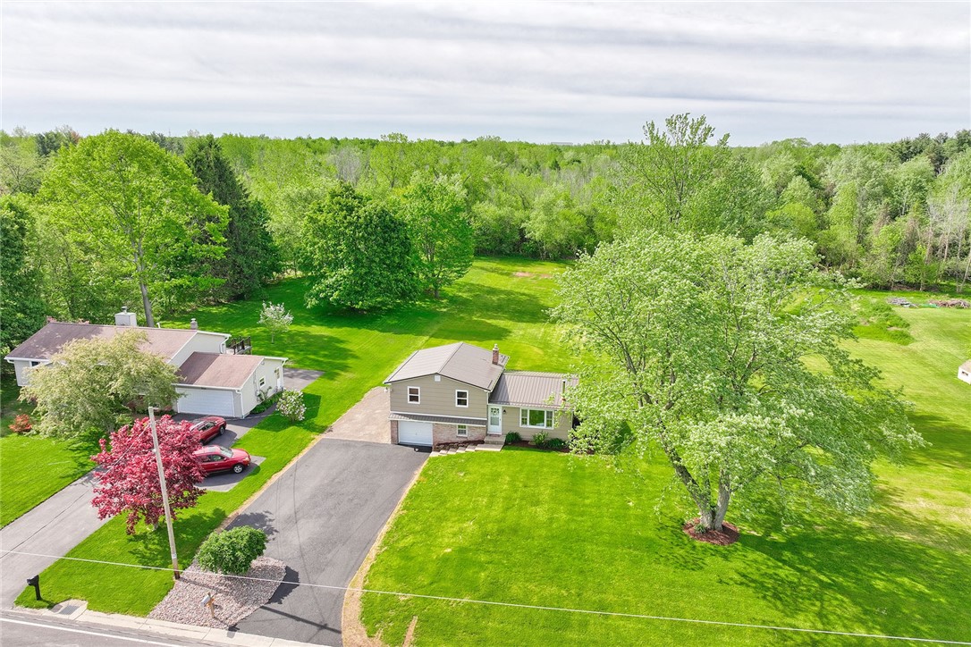 1815 Woodard Road Webster, NY 14580 - Photo 39 of 45 FRONT AERIAL VIEW * BRAND NEW DRIVEWAY!