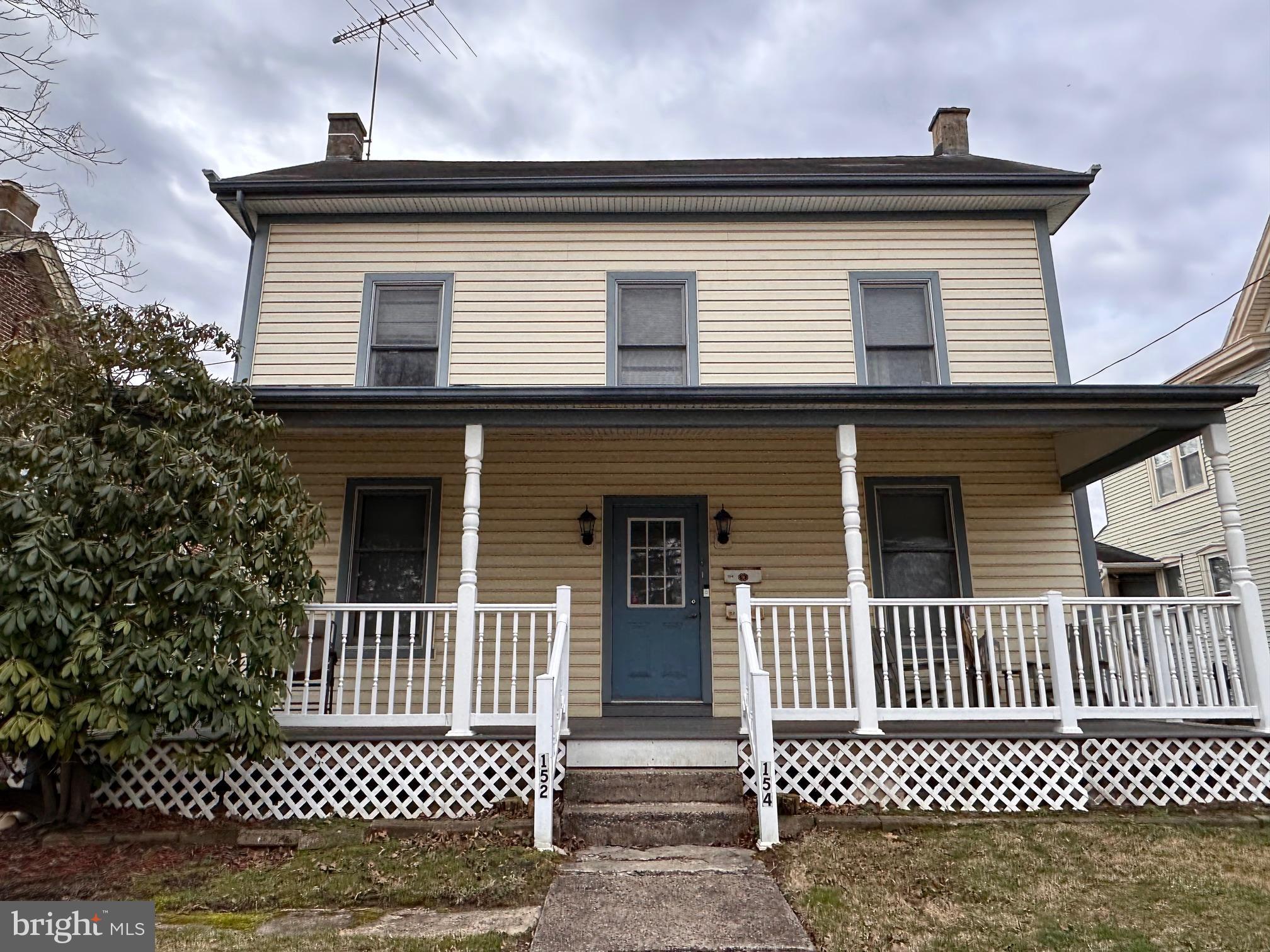 a side view of a house