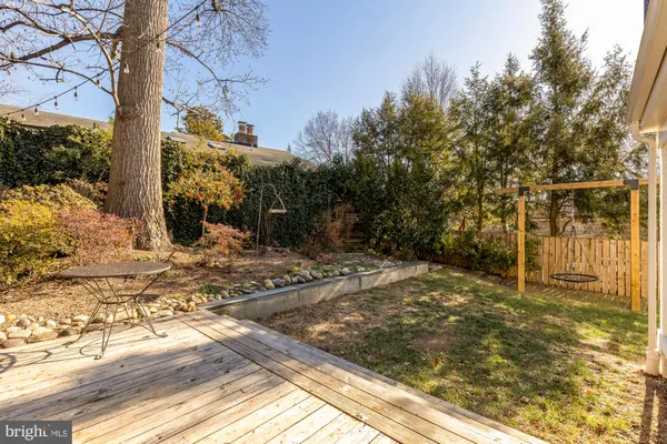a view of a yard with trees