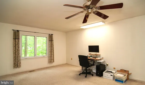 a view of a workspace with a window