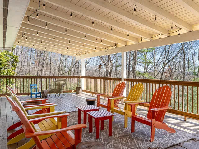 a outdoor view with a sitting space