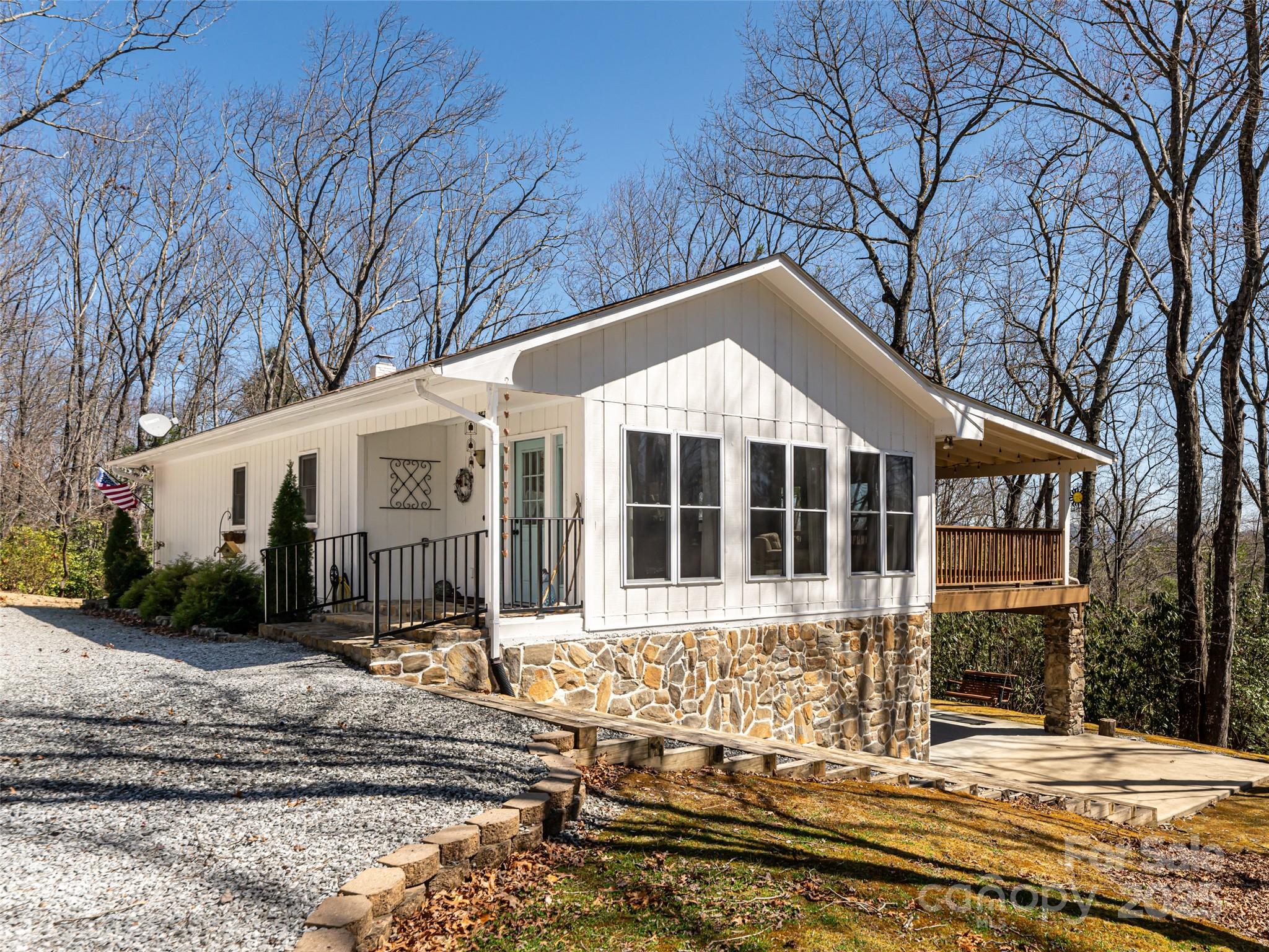 75 Deep Woods Road Mills River, NC 28759 - Photo 47 of 48 a front view of a house with a yard
