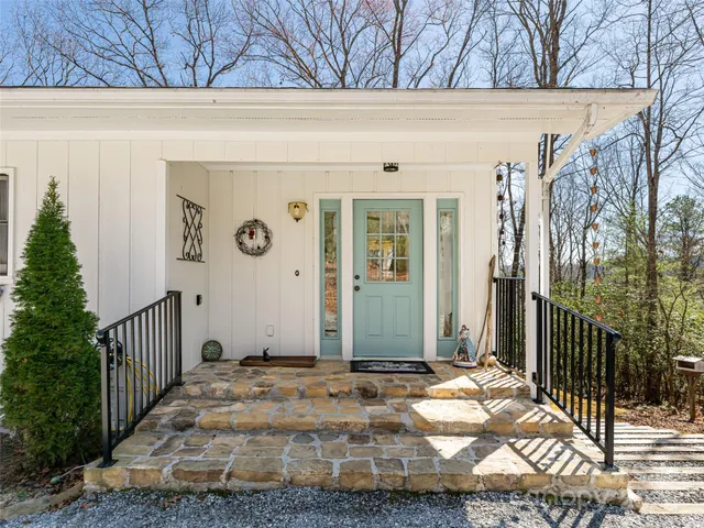 a front view of a house