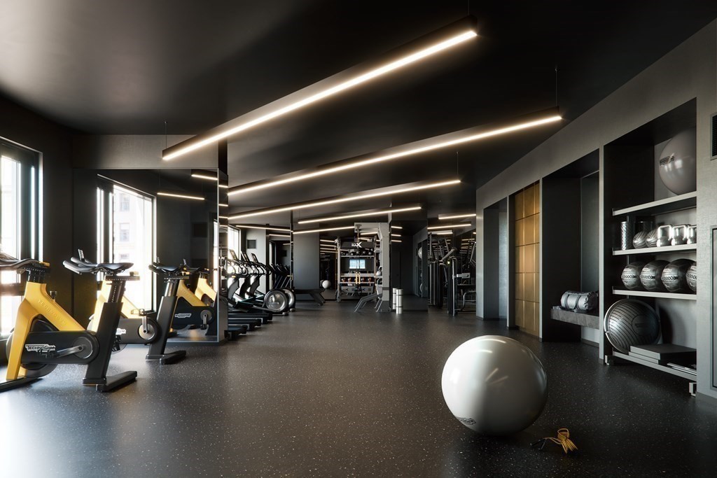 55 Lagrange Street, Unit 4G Boston, MA 02111 - Photo 8 of 11 a view of a room with gym equipment