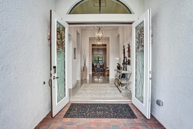 a living room with furniture and a couch