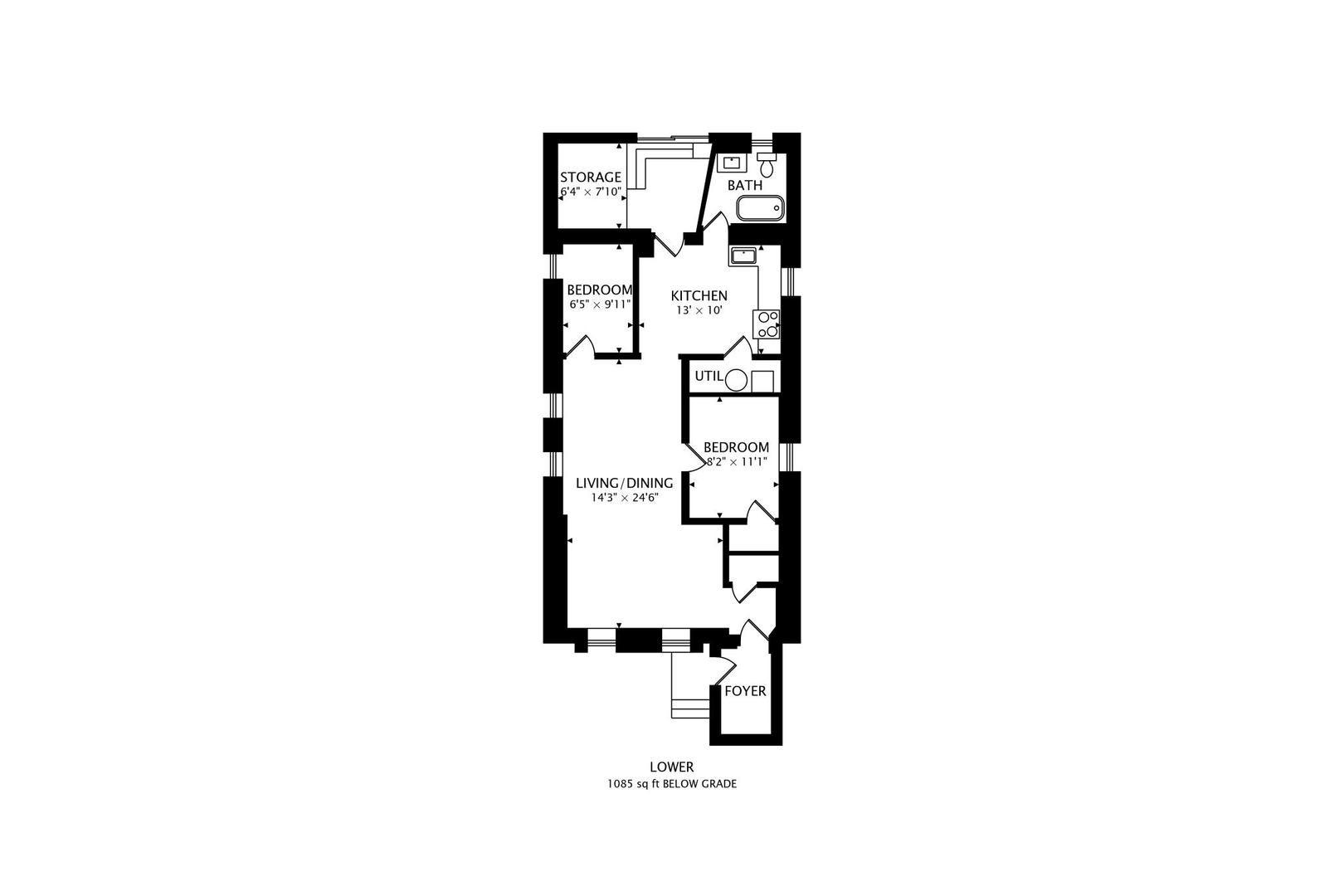 1951 West Evergreen Avenue Chicago, IL 60622 - Photo 28 of 29 a picture of a bench in front of a door