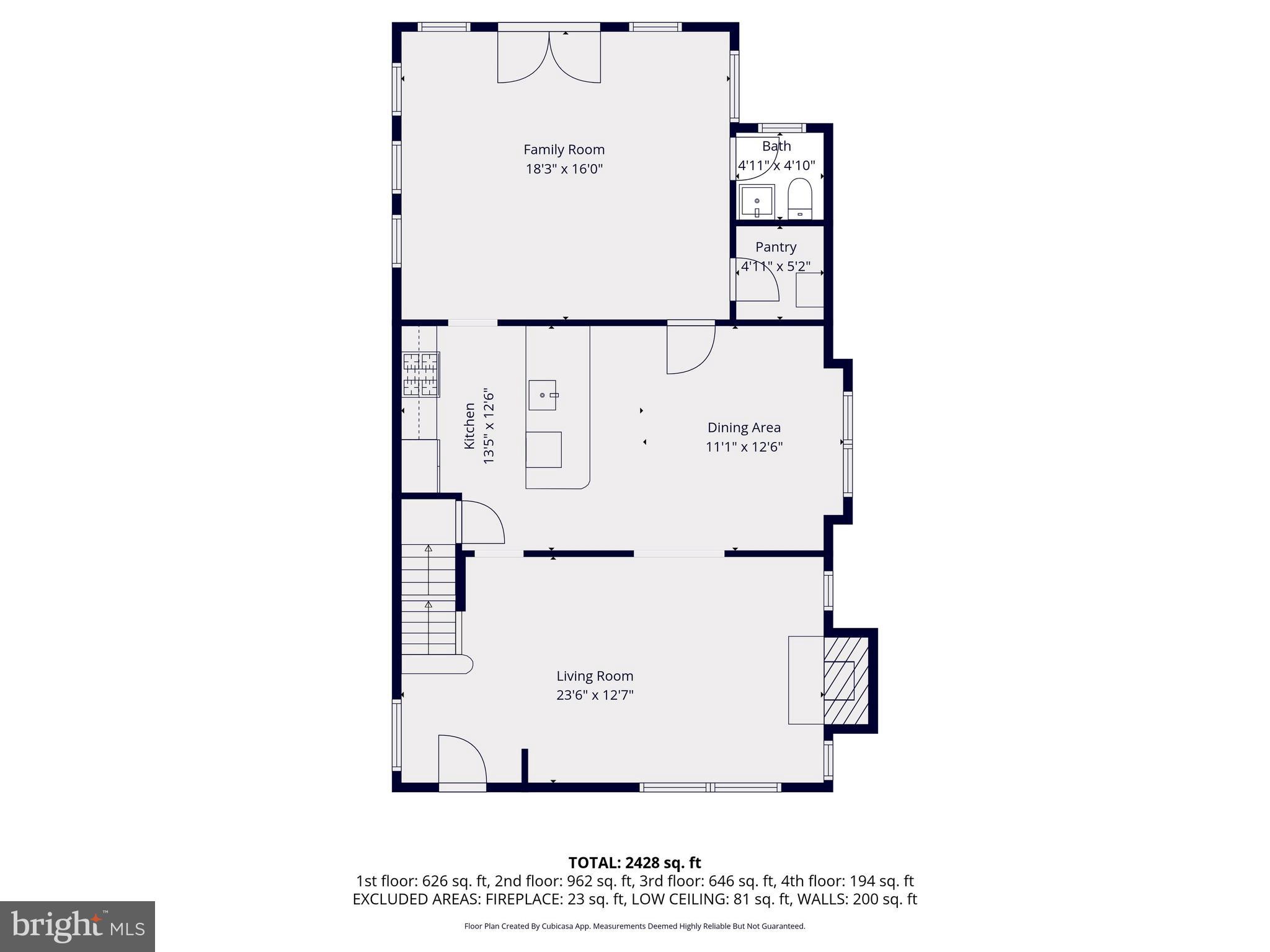 31 Milmarson Place Northwest Washington, DC 20011 - Photo 56 of 57 Main Level Floor plan