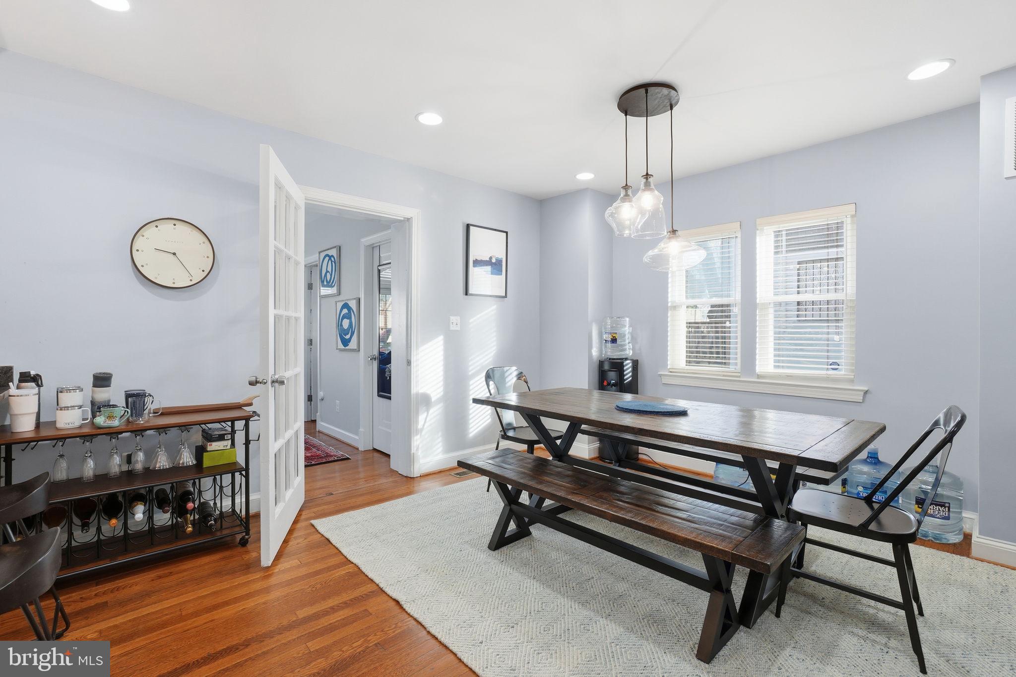31 Milmarson Place Northwest Washington, DC 20011 - Photo 7 of 57 Dining Room with view into Sun Room