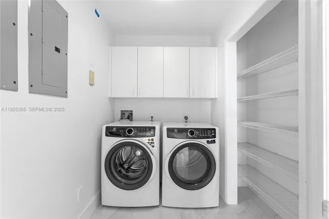 a view of a balcony with city view