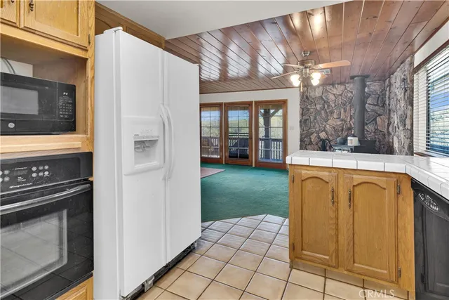 a view of an entryway with a fireplace