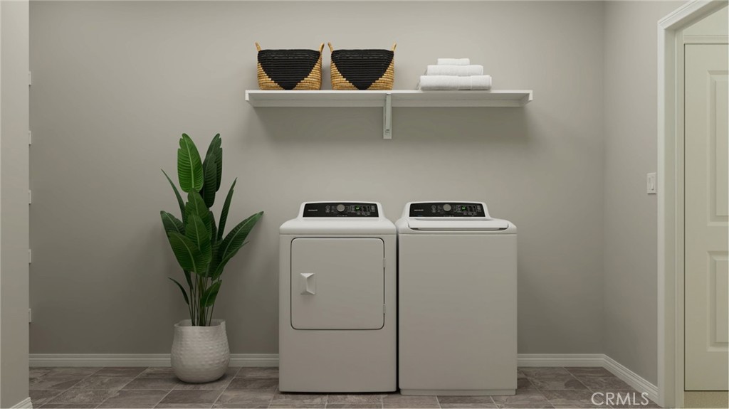 351 Deer Lane Way Perris, CA 92570 - Photo 12 of 15 a view of storage and utility room with washer and dryer