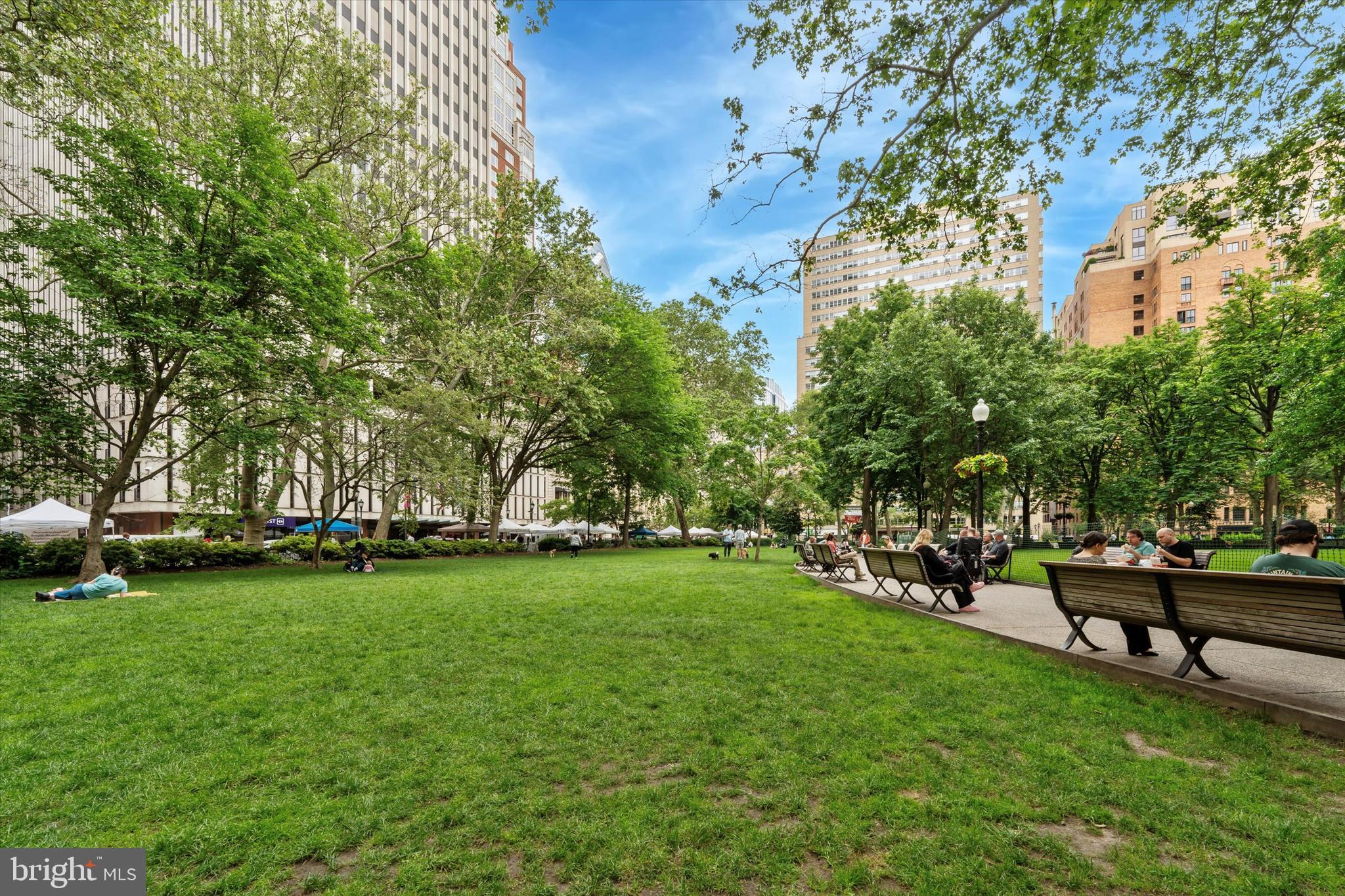 1901 Walnut Street, Unit 6F Philadelphia, PA 19103 - Photo 25 of 32 a view of a park with large trees
