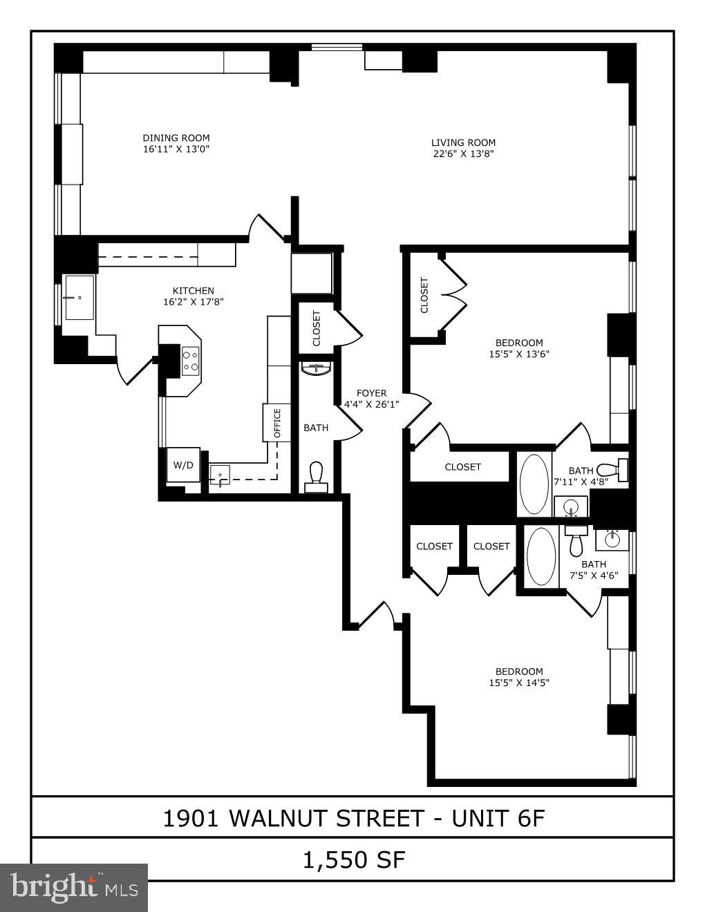 1901 Walnut Street, Unit 6F Philadelphia, PA 19103 - Photo 29 of 32