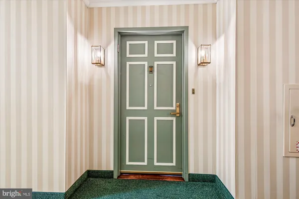 a view of front door