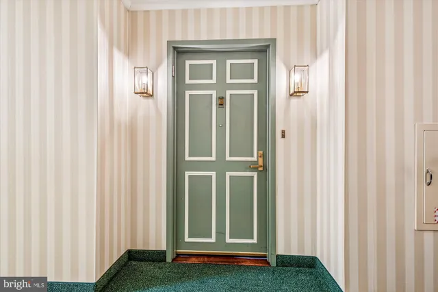 a view of front door