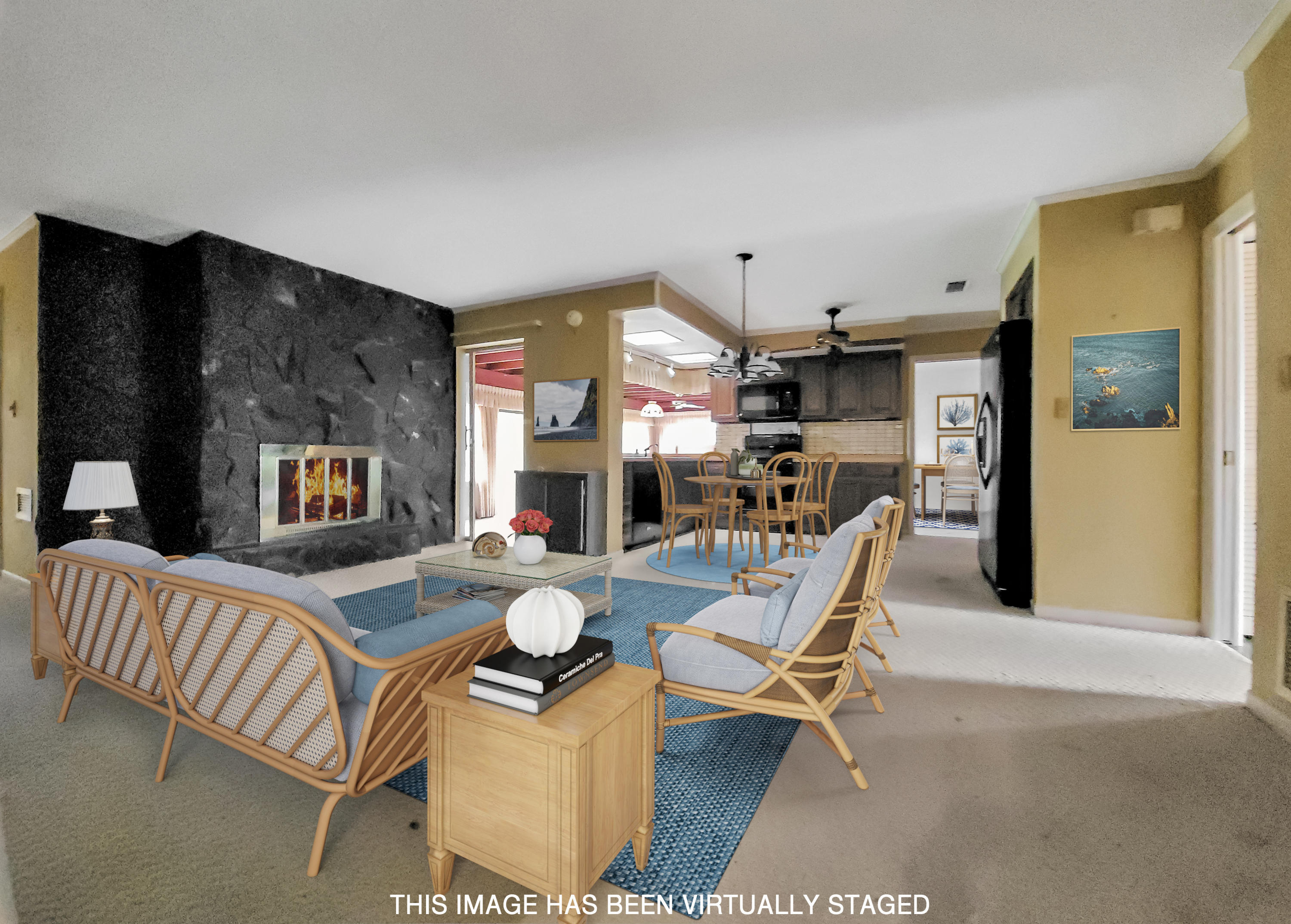 47 Country Club Road Cocoa Beach, FL 32931 - Photo 12 of 32 fireplace kitchen furnished