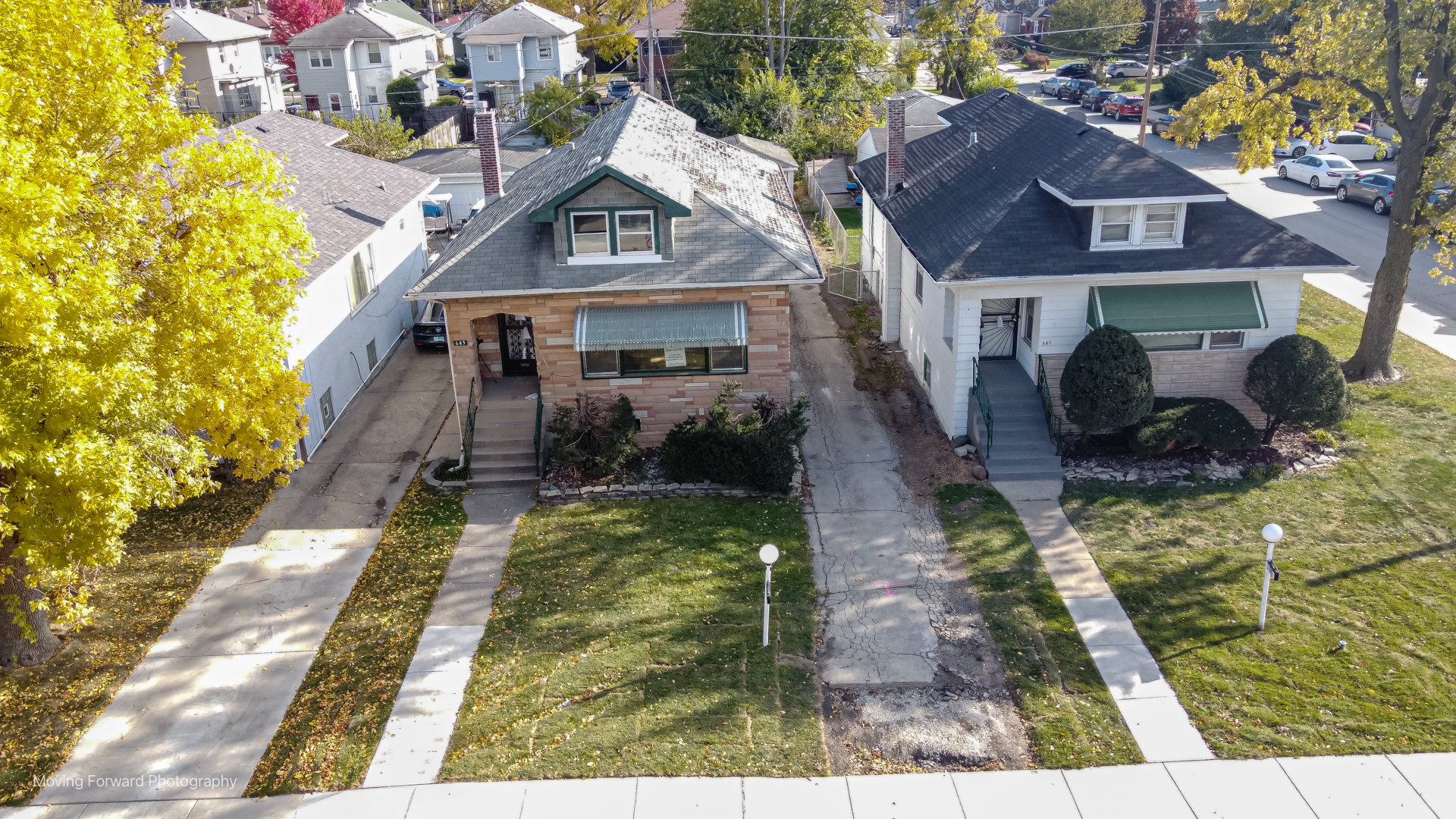 643 South 19th Avenue Maywood, IL 60153 - Photo 3 of 41 a aerial view of a house with a yard