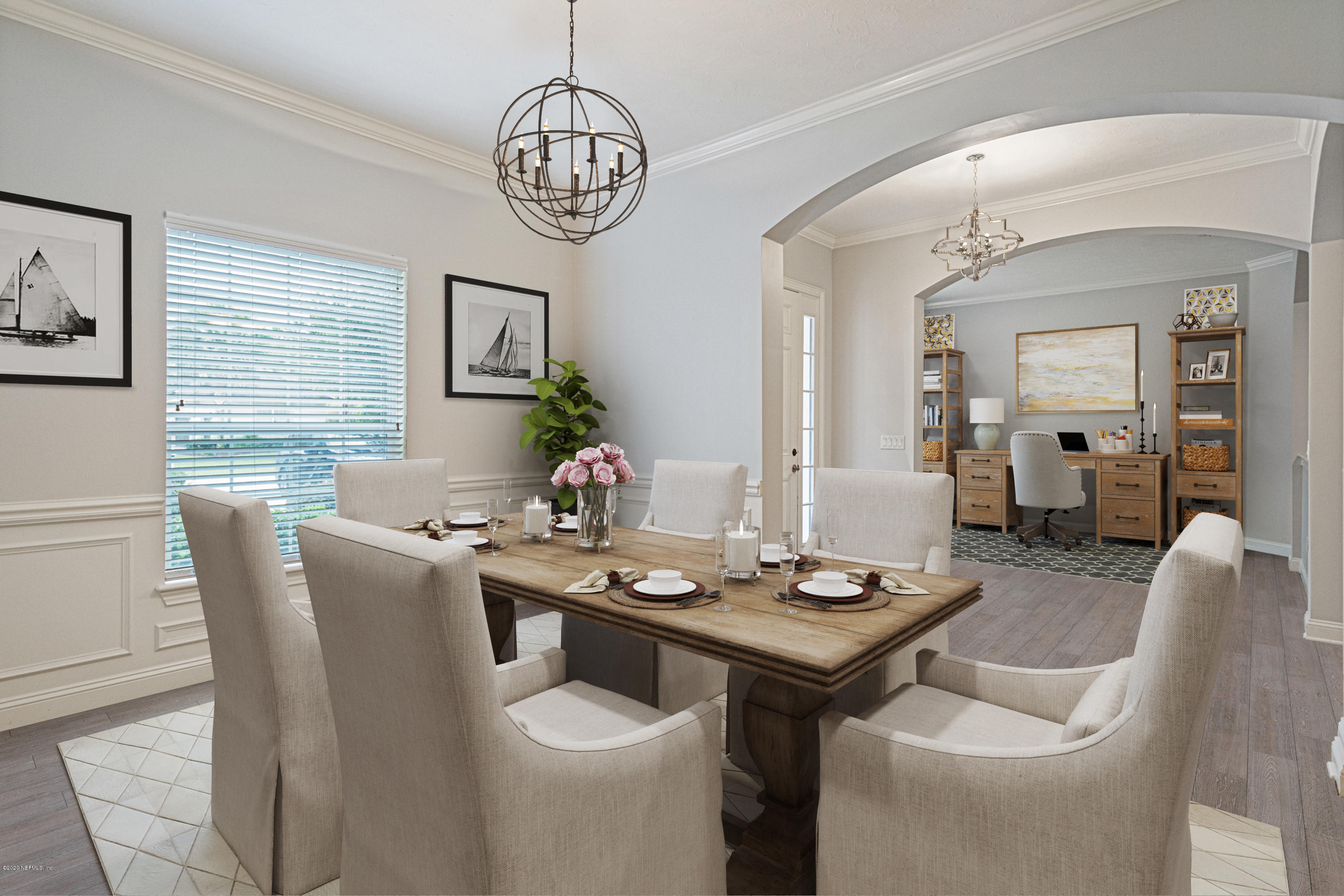 501 Sebastian Square St. Augustine, FL 32095 - Photo 3 of 58 Virtual Staging Dining rom - office in d