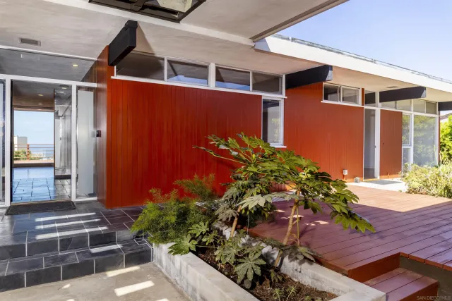 a front view of a house