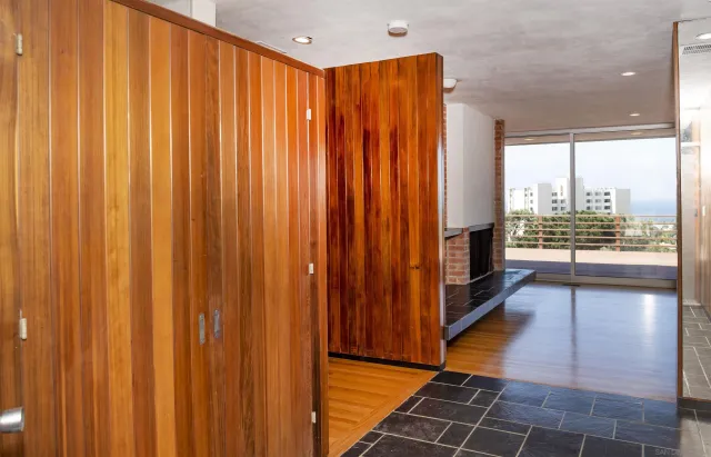 a view of a room with window