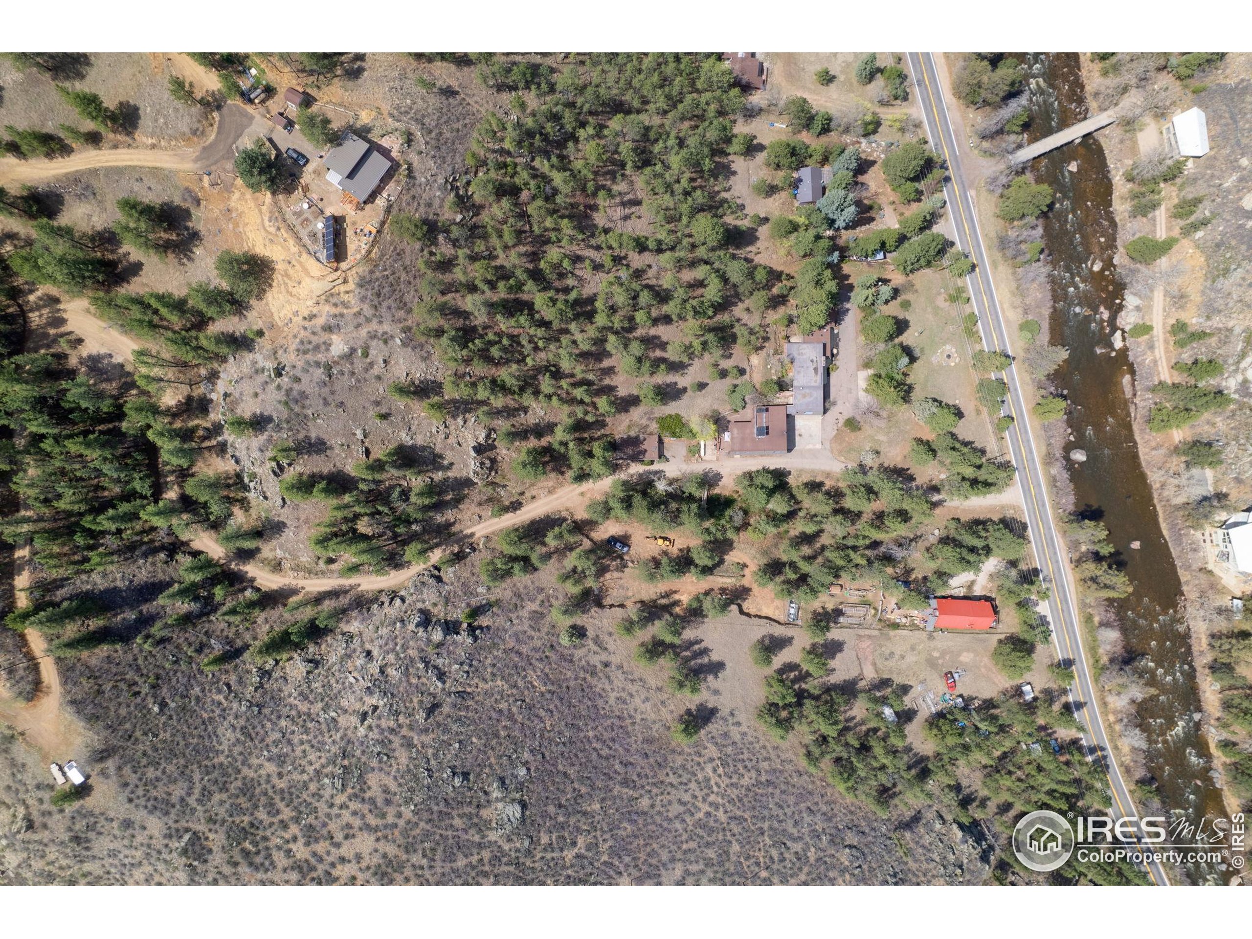 7301 Poudre Canyon Road Bellvue, CO 80512 - Photo 5 of 41 a bird view of building