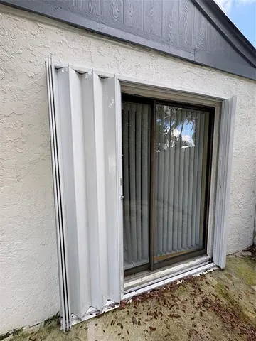 a view of front door