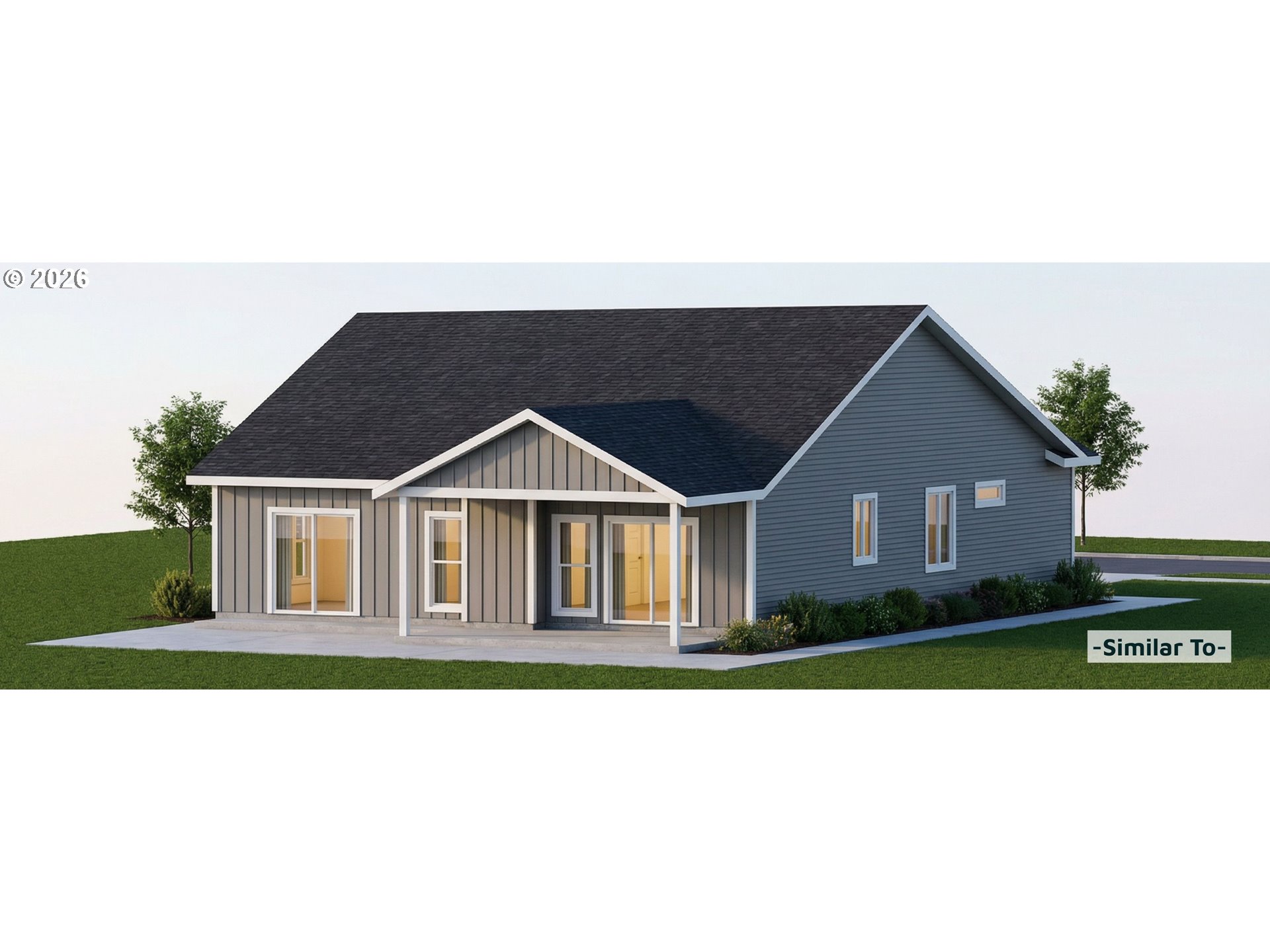 9 Marion Court Mount Angel, OR 97362 - Photo 10 of 11 a black and white photo of a house