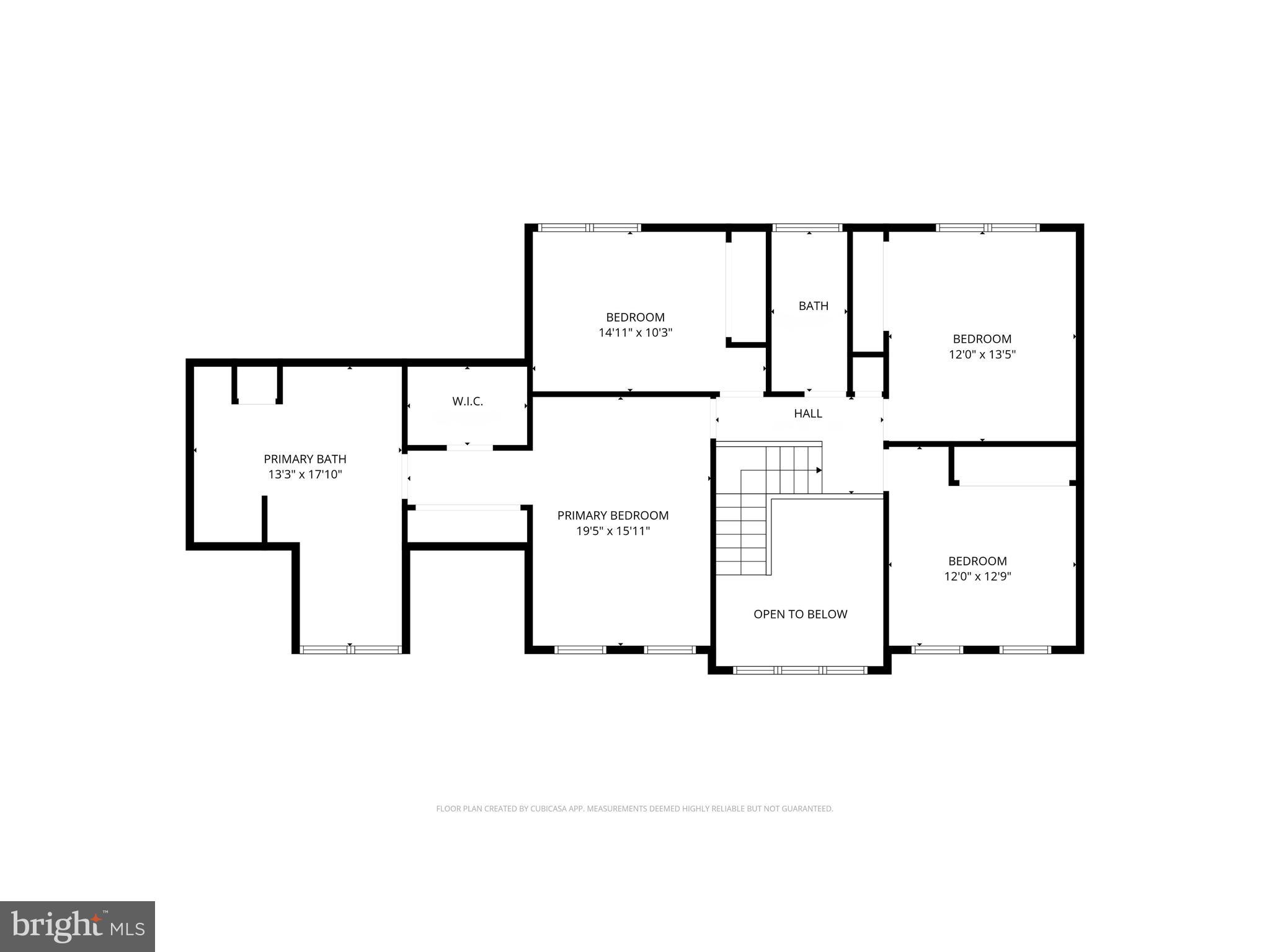 8201 Sandy Stream Road Laurel, MD 20723 - Photo 49 of 51 Upper level Floorplan