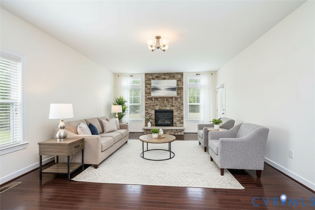 11224 Hill Ridge Court Ashland, VA 23005 - Photo 11 of 35 a living room with furniture and a fireplace