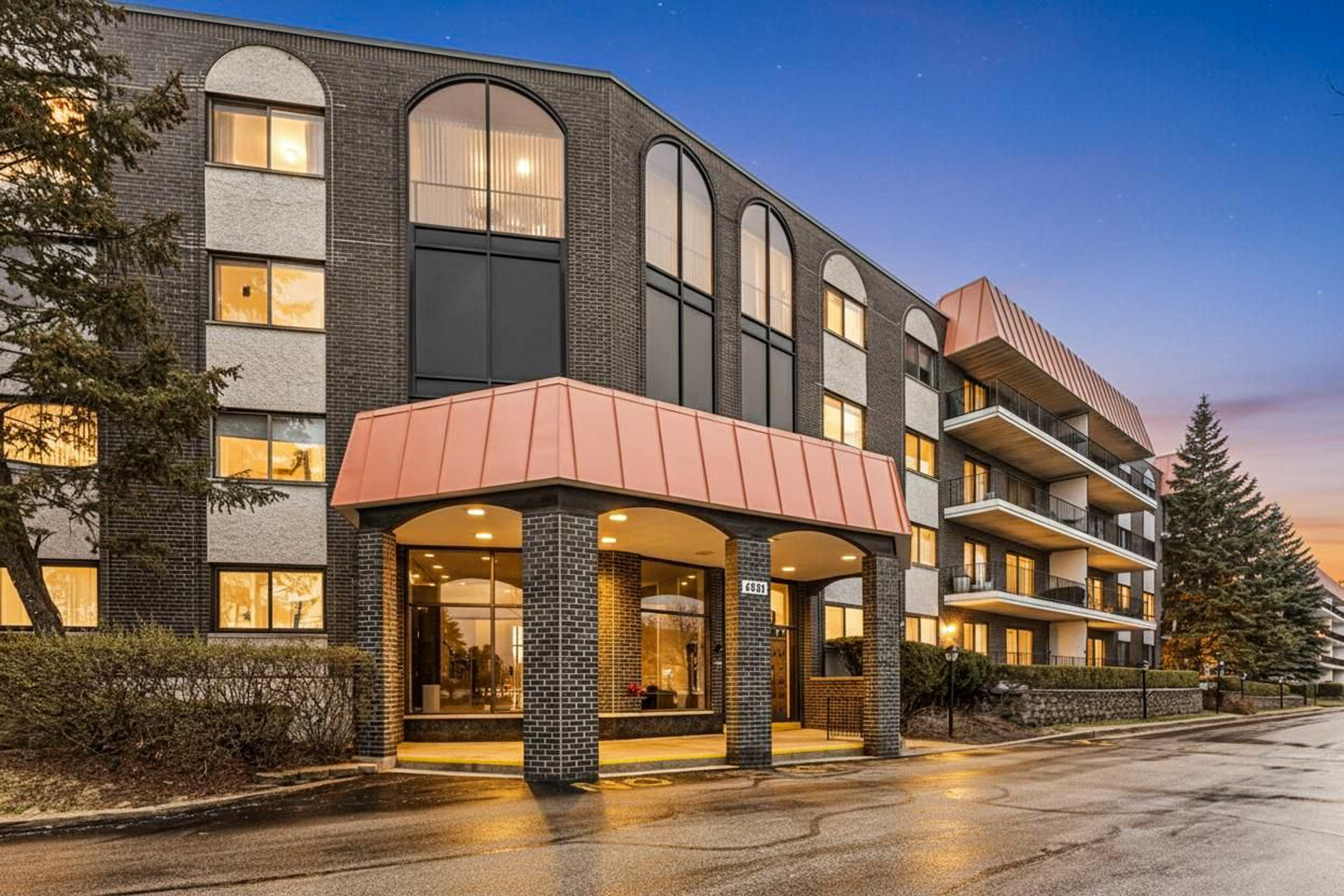 4901 Golf Road, Unit 410 Skokie, IL 60077 - Photo 1 of 26 a front view of a building