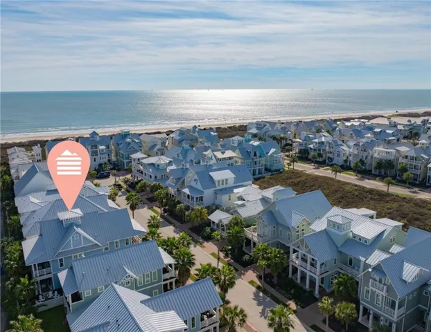 an aerial view of a city