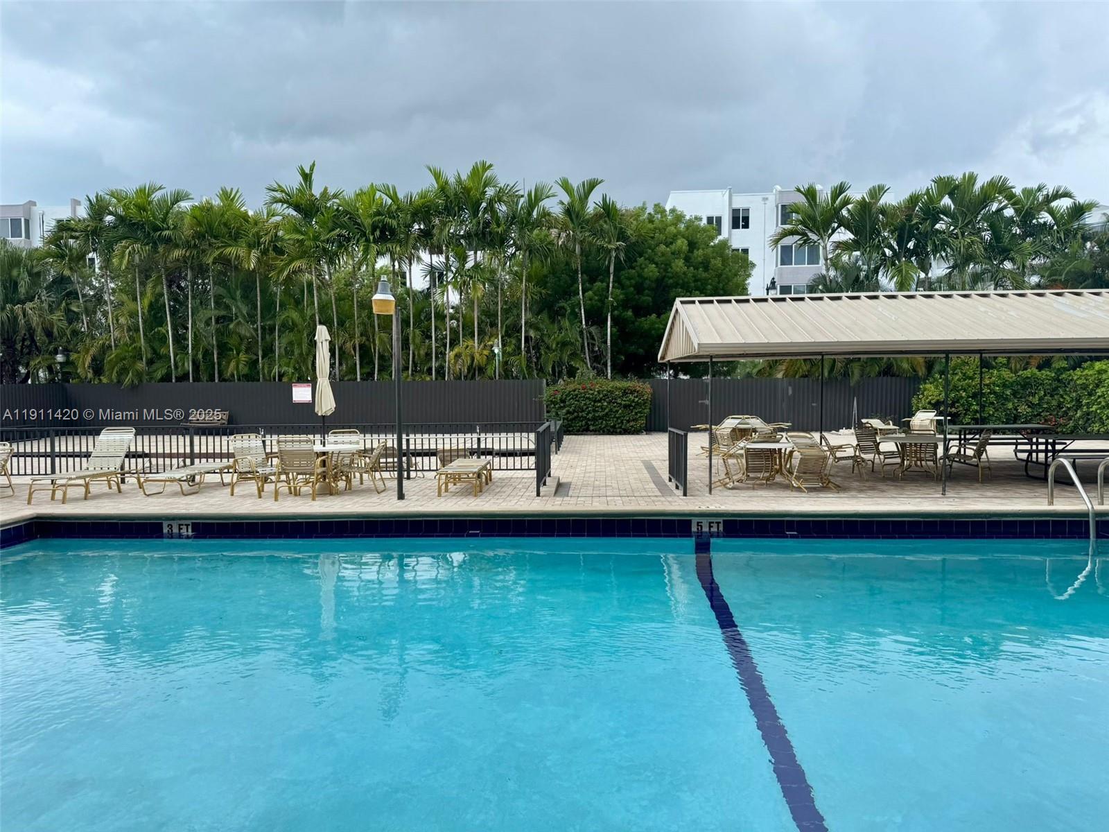 201 180th Drive, Unit 114 Sunny Isles Beach, FL 33160 - Photo 18 of 29 a swimming pool view with a garden space
