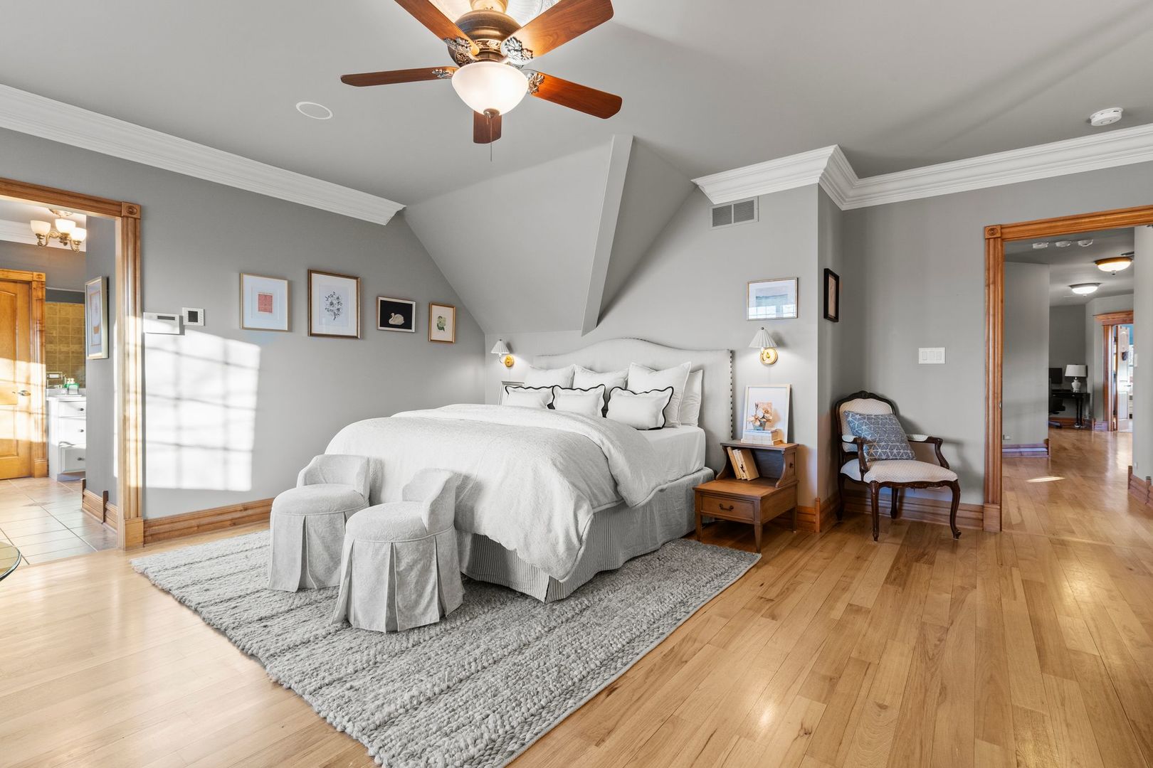 109 Singletree Road Orland Park, IL 60467 - Photo 35 of 66 a bed room with a bed and a chair