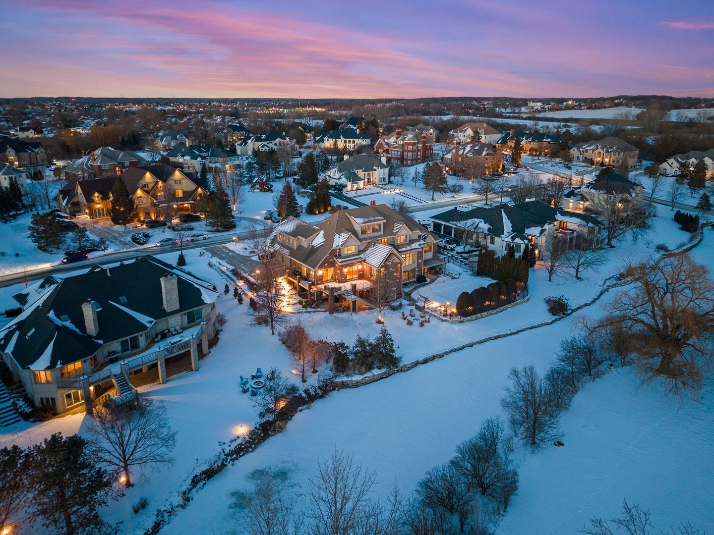 109 Singletree Road Orland Park, IL 60467 - Photo 52 of 66 an aerial view of residential houses with outdoor space
