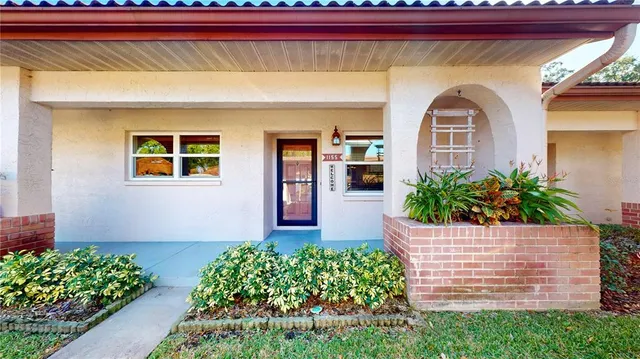 a front view of a house having yard