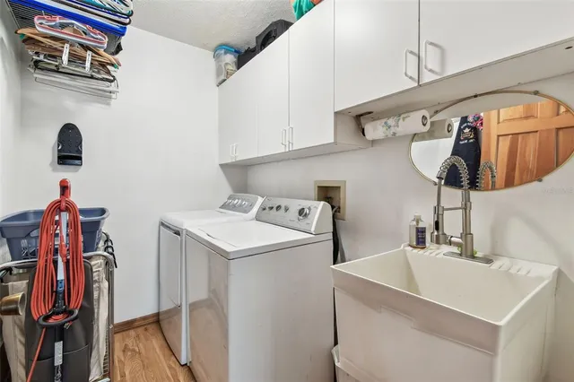 a view of storage and utility room