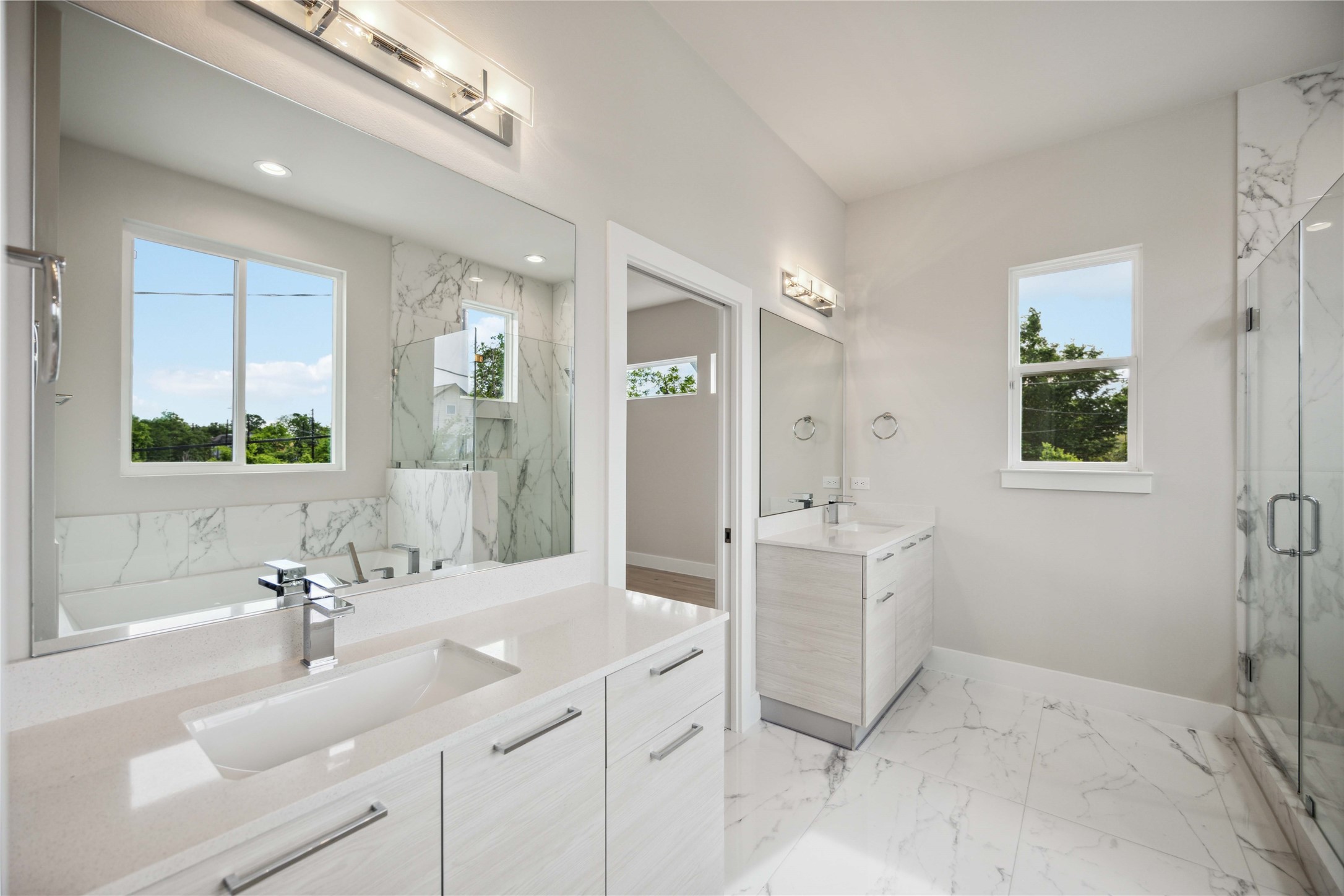 5314 Suez Street Houston, TX 77020 - Photo 22 of 27 a bathroom with a sink and a mirror