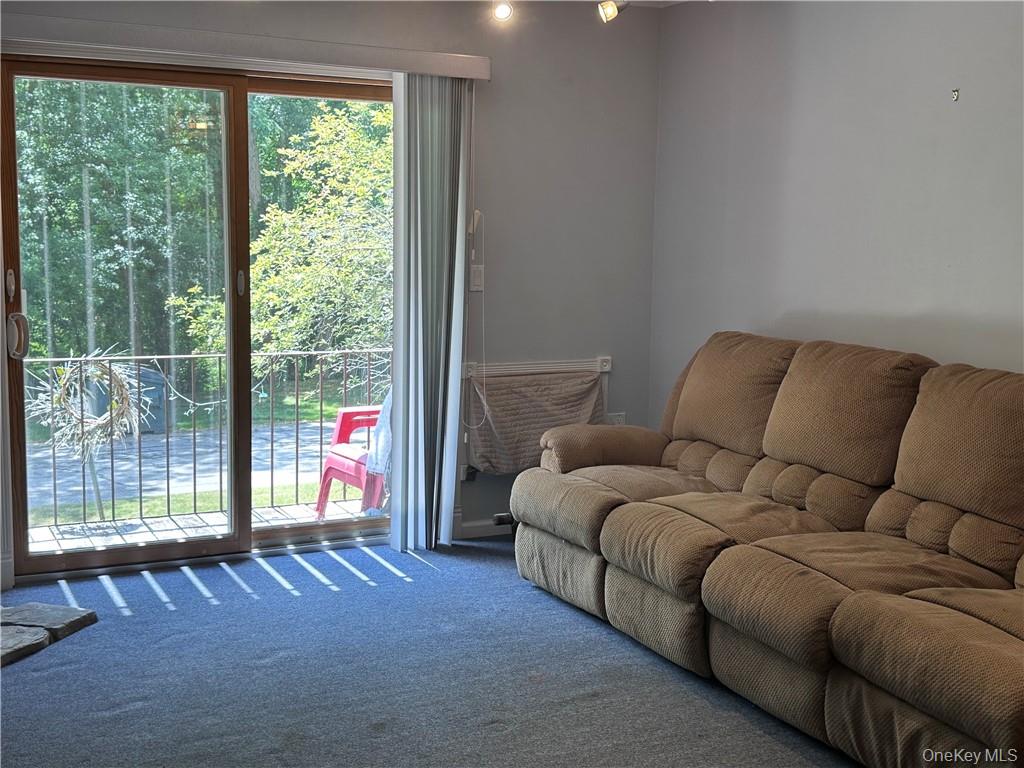 407 Old Mill Road Southfields, NY 10975 - Photo 20 of 29 a living room with furniture and a floor to ceiling window