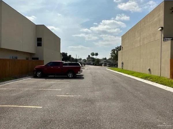 a car parked in front of a building