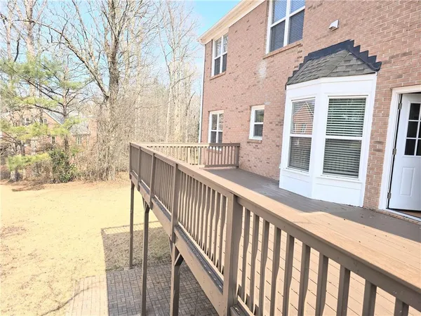 a view of balcony with floor