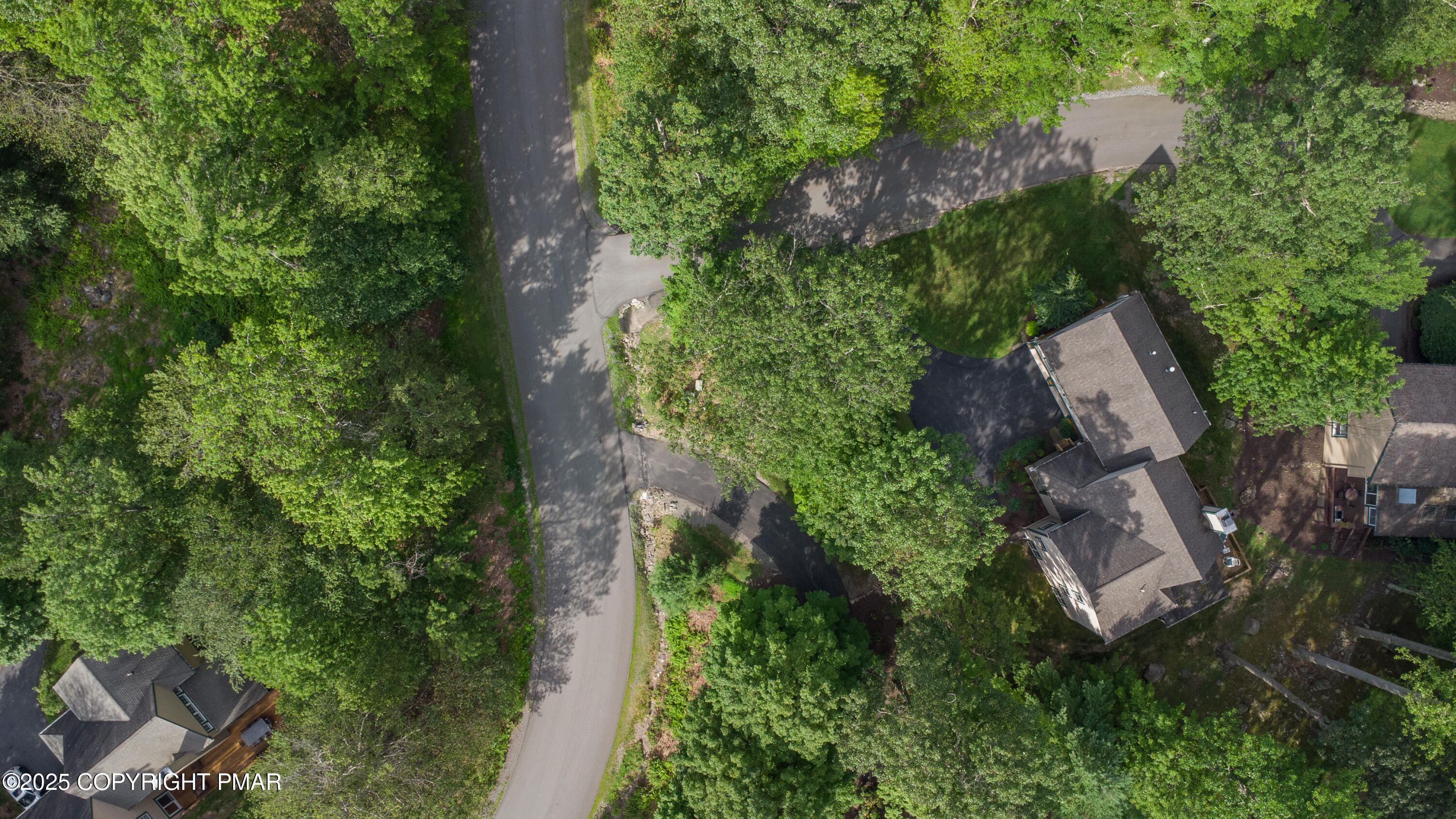 Creekside Road Canadensis, PA 18325 - Photo 14 of 23 an aerial view of a house with outdoor space and street view