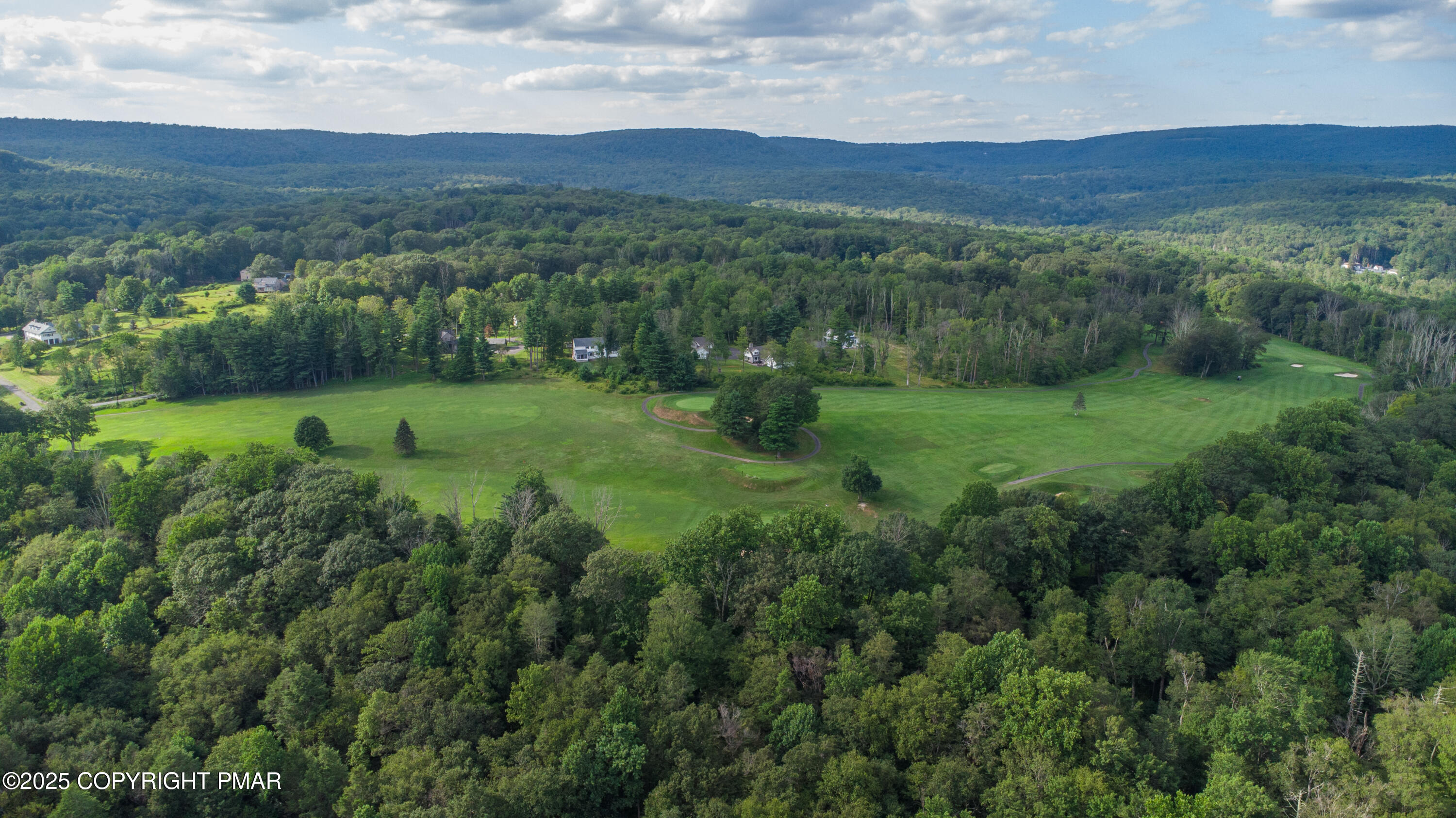 Creekside Road Canadensis, PA 18325 - Photo 19 of 22 a view of a lush green hillside and houses