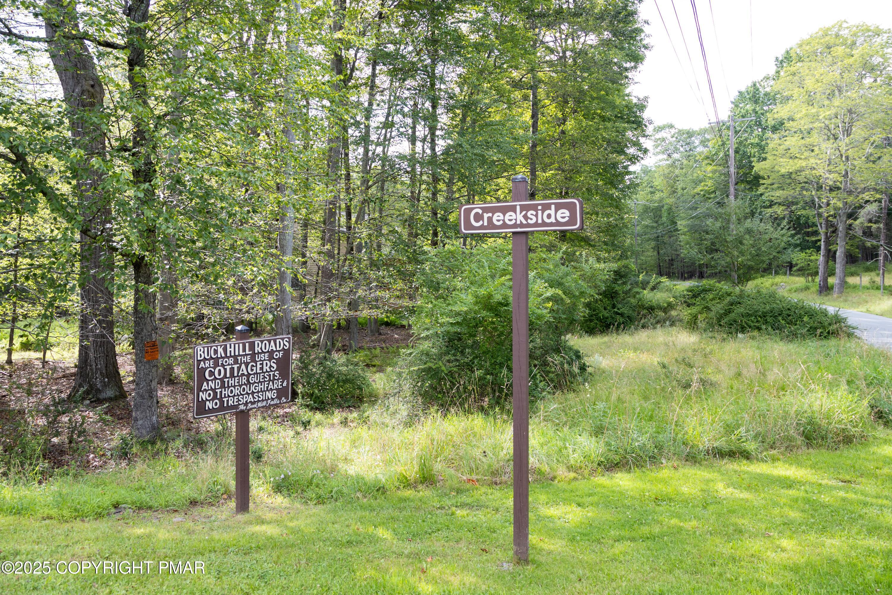 Creekside Road Canadensis, PA 18325 - Photo 22 of 22 a view of a sign board in a yard
