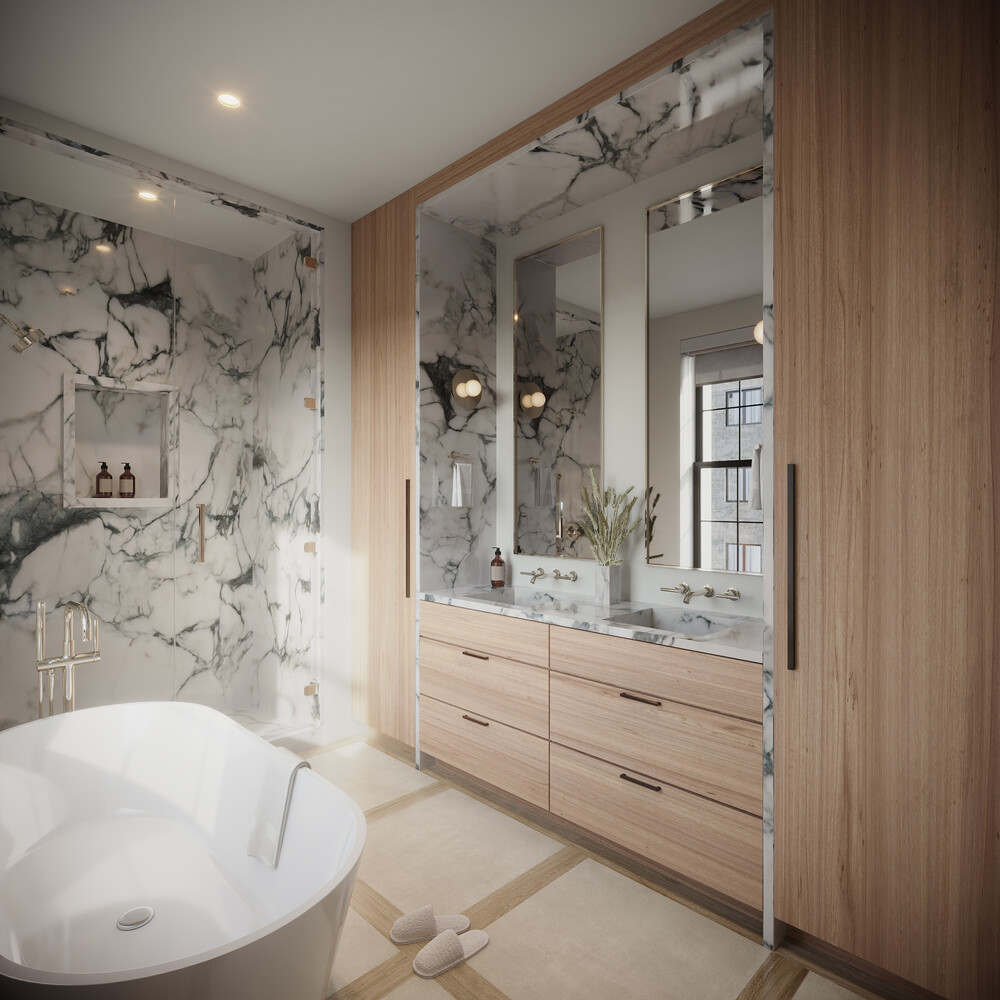 84 University Place, Unit 4 Manhattan, NY 10003 - Photo 6 of 11 a bathroom with a bathtub and a sink